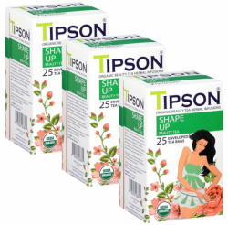  sarcia. eu Tipson Organic Beauty SHAPE UP zöld tea tasakban 75 tasak x 1, 5 g