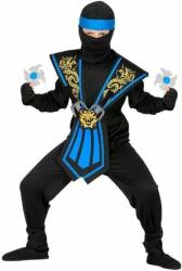 Widmann Costum de ninja albastru - 116 , vărsta 4 - 5 ani (38655) Costum bal mascat copii