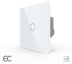 LIVOLO Intrerupator Simplu Cap Scara / Cruce cu Touch LIVOLO din Sticla - Protocol ZigBee EC