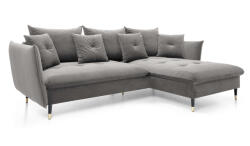  GLAM L alakú kanapé - szürke Oldal: Balos