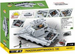 COBI Panzerkampfwagen E-100 építőkészlet, Tankgyűjtemény, 2572, 1 (ES00165)