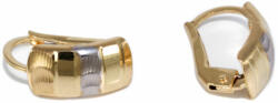 Ékszershop Bicolor vésett és matt arany fülbevaló (1271810)