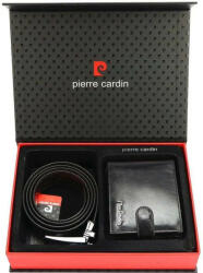 Pierre Cardin ZG-EX-10 díszdobozos fekete bőr férfi pénztárca és öv 120 cm (ZG-EX-10-black)