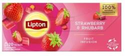 Lipton Gyümölcstea LIPTON Eper-Rebarbara 20 filter/doboz - homeofficeshop