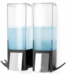 Nikaro Compactor Edge szappanadagoló, 2 x 500 ml, fekete