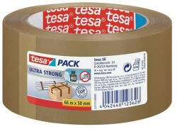tesa Csomagolószalag, 50 mm x 66 m, TESA "Ultra Strong", barna (TESCS57177) - fapadospatron