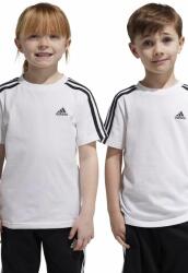 Adidas gyerek pamut póló LK 3S CO fehér, mintás - fehér 116