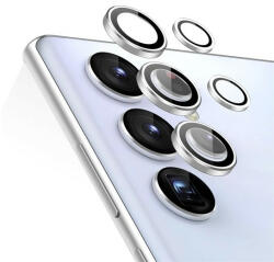 Samsung Galaxy S22 Ultra 5G SM-S908, Kamera lencsevédő fólia, ütésálló fólia, Tempered Glass (edzett üveg), ESR, fekete - pixato