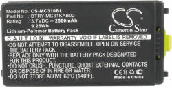 Motorola Symbol Zebra MC3100 MC3190 series 82-127912-01 82-127909-02 BTRY-MC31KAB02 BTRY-MC31KAB02-50 BTRY-MC3XKABOE 3.7V 2500mAh 9.25Wh vonalkód olvasó/adatrögzítő akku/akkumulátor