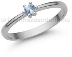  E366FK - AKVAMARIN köves Fehér arany Eljegyzési Gyűrű (E366FK)