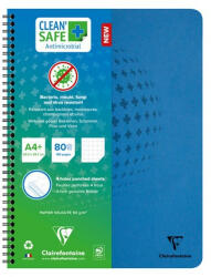 Clairefontaine Spirálfüzet Clairefontaine Clean'Safe A/4+ 80 lapos kockás antimikrobiális (82252C) - kreativjatek