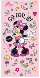 Disney Minnie egér gyerek strandtörölköző - 100% pamut - 70x140 cm - rózsaszín