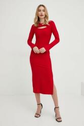 ANSWEAR ruha piros, midi, testhezálló - piros L - answear - 34 990 Ft