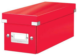 LEITZ CD-doboz, LEITZ "Click&Store", piros (60410026)