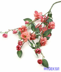 Virágos ág 90 cm - Fáradt Rózsaszín