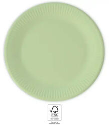 Unicolour Pastel Mint, Zöld papírtányér 8 db-os 23 cm FSC (PNN94571) - mesesajandek