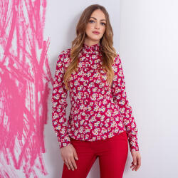 Willsoor Modern női málna színű ing virágmintával 15004