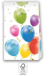 Sparkling Balloons, Lufis papírzacskó 4 db-os FSC (PNN92109)