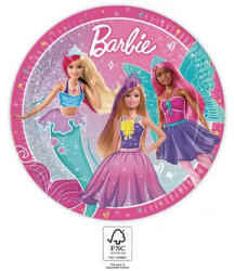 Barbie Fantasy papírtányér 8 db-os 23 cm FSC (PNN94566) - kidsfashion