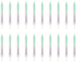 Partydeco Gyertya 20db Ombre, 6cm-es (LUFI137974)