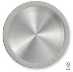 Next Generation Silver, Ezüst papírtányér 8 db-os 23 cm FSC (PNN94786)