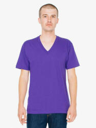 American Apparel jersey V-nyakú póló AA2456 unisex, Purple-M