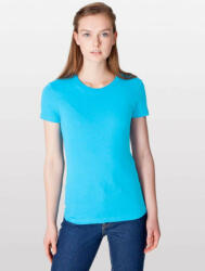 American Apparel jersey Női póló AA2102 rövid ujjú, Turquoise-XL