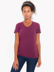 American Apparel vagány Női póló, AATR301 tri-blend, rövid ujjú, Tri-Cranberry-XL