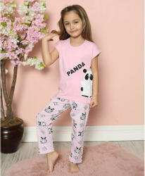DomiKids Pandás rózsaszín lány pizsama (Méret 110-116)