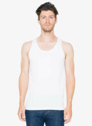 American Apparel uniszex ujjatlan póló AA2408 jersey trikó, White-S