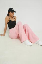 Tommy Jeans nadrág női, rózsaszín, magas derekú széles - rózsaszín M/32