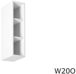 Expedo Raft bucătărie superior îngust LORIENT W20o, 20x72x30, alb/pin Andersen Raft