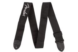Fender 2" curea de chitară cu logo-ul Fender, negru cu logo-ul Fender gri, negru cu logo-ul Fender gri (0990662043)
