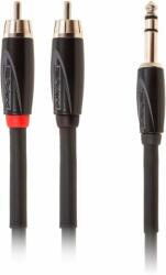 Roland RCC-10-TR2RV2 Cablu de interconectare de 10 ft / 3 m Cablu de interconectare jack 6, 3 mm TRS-2RCA Y-cablu Y (RCC-10-TR2RV2)