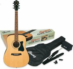 Ibanez V50NJP-NT Jam Pack, set chitară acustică pentru începători: husă, curea, acordaj și târnăcop. culoare naturală (V50NJP-NT)