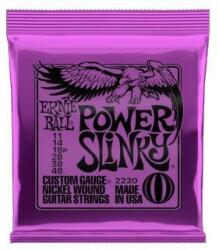 Ernie Ball 2220 Coarde de chitară electrică, Power Slinky, oțel placat cu nichel, 11-48 (2220)
