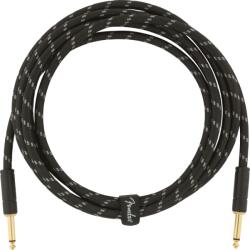 Fender Deluxe Series, 3m, Black Tweed, cablu de chitară straight-straight (0990820092)