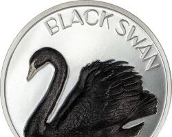 Perth Mint Lebăda neagră 2 Oz monede de colecție din argint