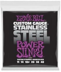 Ernie Ball 2245 Coarde de chitară electrică, Power Slinky, oțel inoxidabil, 11-48 (2245)
