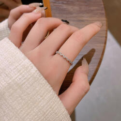 Highbling Bizsu gyűrű Nyitott gyűrű mérete állítható Hullám gyűrű J797