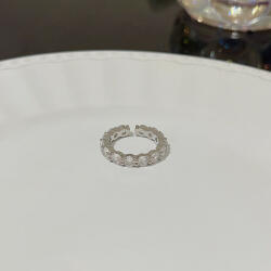 Highbling Bizsu gyűrű Nyitott gyűrű mérete állítható Sokköves gyűrű J810