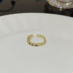 Highbling Bizsu gyűrű Nyitott gyűrű mérete állítható Egyéniség gyűrű J774
