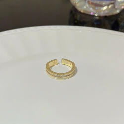 Highbling Bizsu gyűrű Nyitott gyűrű mérete állítható Modern karika gyűrű J764