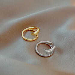 Highbling Bizsu gyűrű Nyitott gyűrű, mérete állíthatóCsavart gyűrű J190