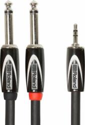 Roland RCC-15-3528V2 Cablu de interconectare de 4, 5 m Cablu de interconectare jack TRS de 3, 5 mm-DUAL jack TR de 6, 3 mm Cablu în Y (RCC-15-3528V2)