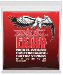 Ernie Ball 2210 Coarde pentru chitară electrică, Extra Light Wound W/Wound G, Nichel/Acril, 10-50 (2210)
