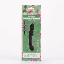 X-Men Dop Anal X-Men Dual motor Vibrating Butt Plug Negru grosime 3 cm lungime 20 cm vibratii