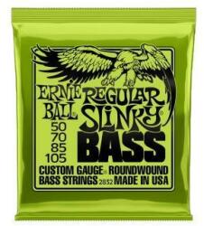 Ernie Ball 2832 Set de coarde pentru chitară bas electric, Regular Slinky BASS, oțel nichelat, 50-105 (2832)