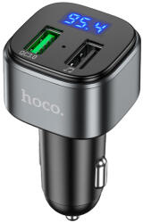 hoco. Incarcator Auto cu Modulator FM USB QC3.0, 18W, Hoco Fighter (E67), Black