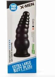 X-Men Dop Anal X-Men Extra Large Butt Plug II Negru grosime 9 cm lungime 25.4 cm cu ventuza